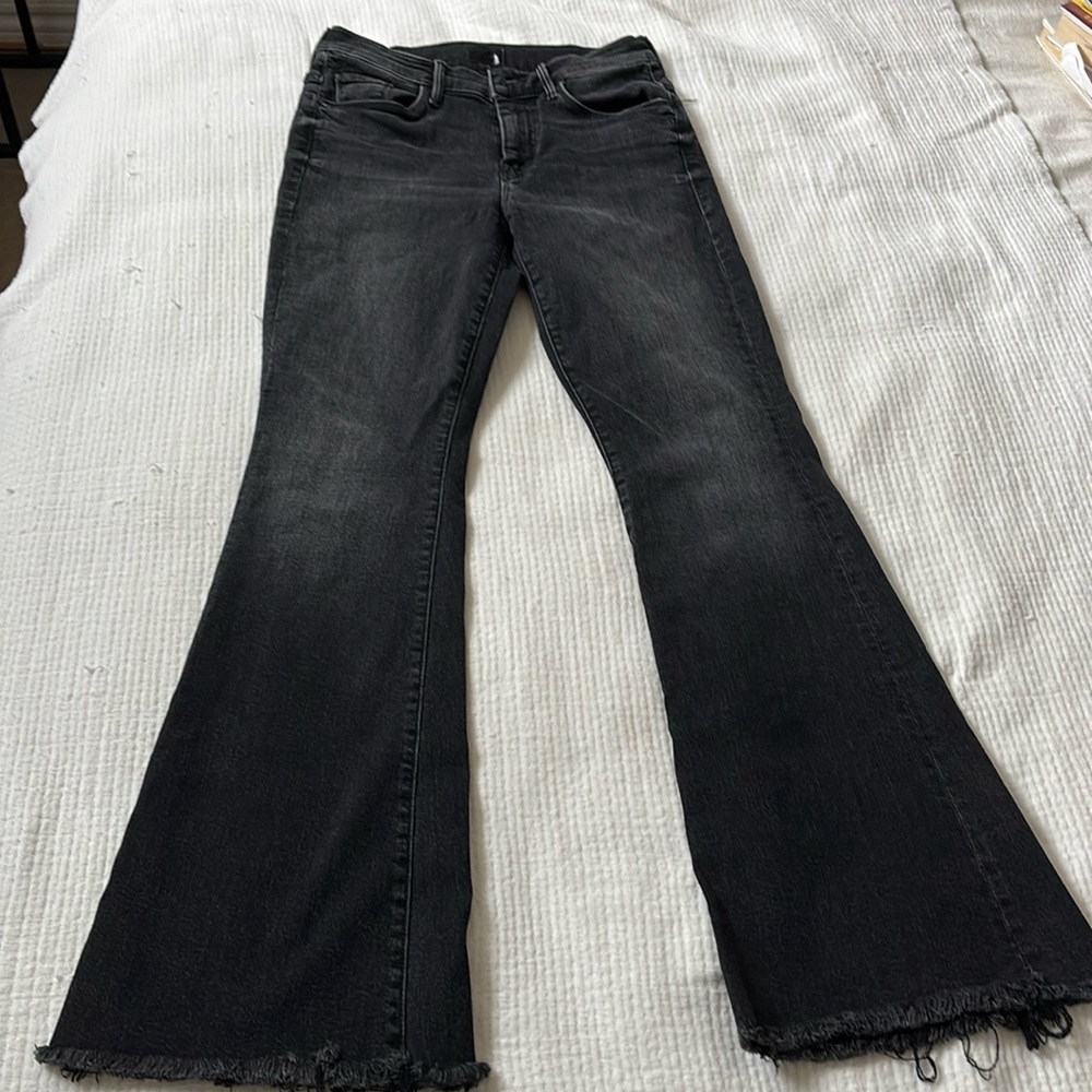 MOTHER Black Flare WEEKENDER FRAY NIGHT SHADOW